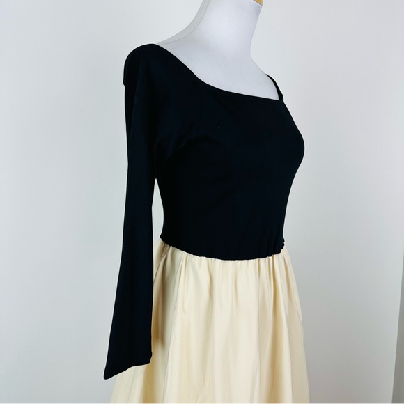 A New Day Off The Shoulder Colorblock Bubbleskirt Midi Dress Size Small - Picture 6 of 16